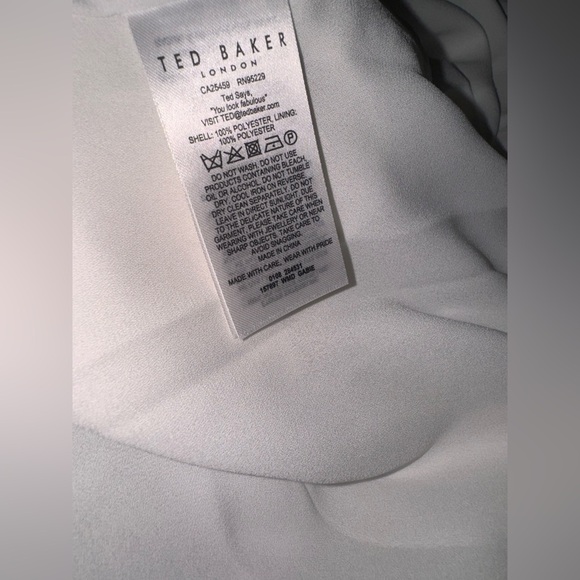 NWOT Ted Baker Gabie Faux Wrap Belted Midi Dress Fully Lined TB 3 US 8 - Picture 8 of 9